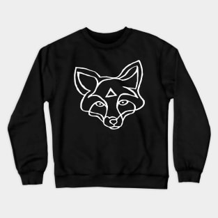 Minimal Line Art Fox Crewneck Sweatshirt